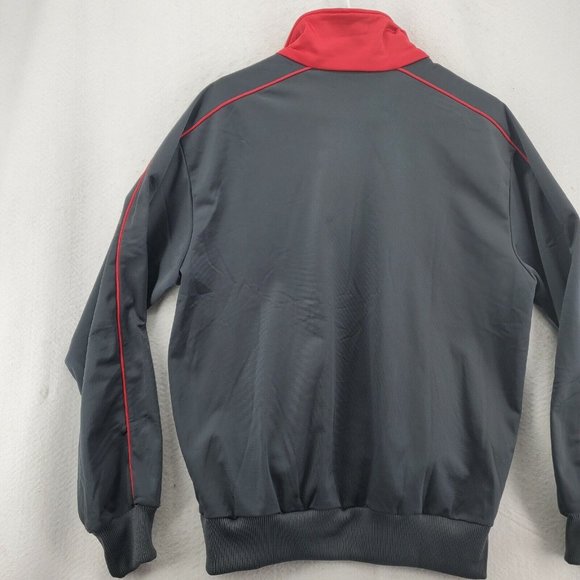 MacGregor Jacket Men's Long Sleeve Full Zip High Neck Zippered Pockets Gray Lg - Picture 10 of 12